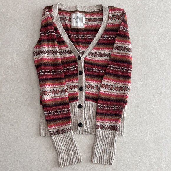 H&M L.O.G.G. Striped Fairisle Cardigan ASO Molly Hooper Sherlock - Picture 4 of 8